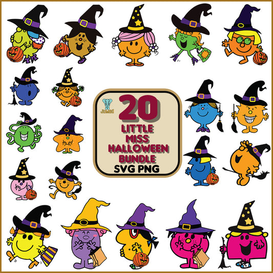 LittleMissHalloweenPngBundle