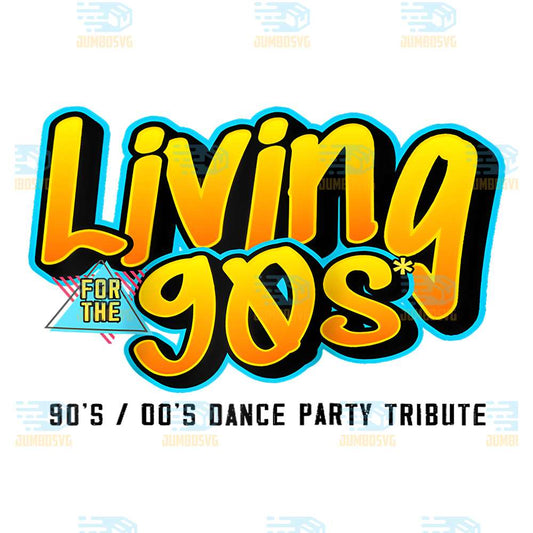 Living-For-The-90s-Raglan-Baseball-Png