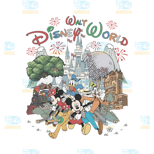 Magical-Walt-Disney-World-Castle-Friends-Vacation-Png