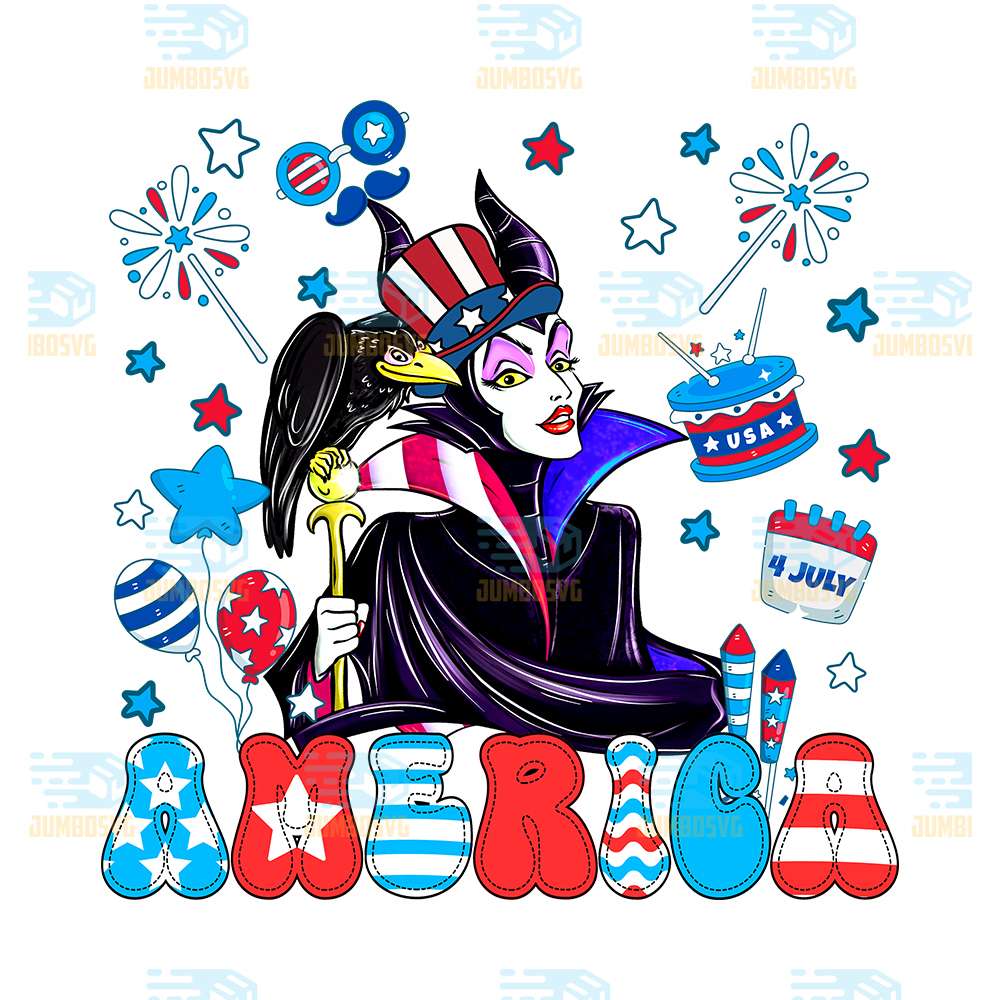 Maleficent-America-4th-Of-July-Png