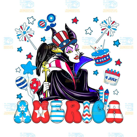 Maleficent-America-4th-Of-July-Png