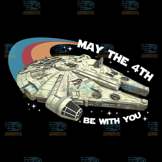 Malliennium-Falcon-May-The-4th-Be-With-You-Png