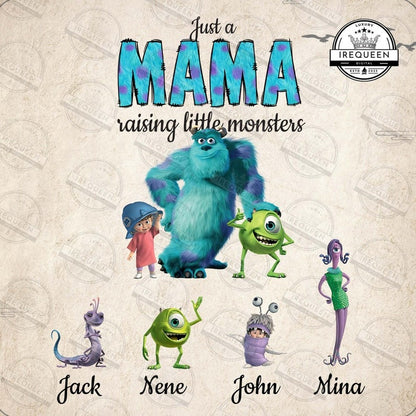 Mama Mimi Nana Cartoon Monster Png, Retro Mama Mermaid Png, Custom Mom Png, Gift For Mother's Day Png, Digital File