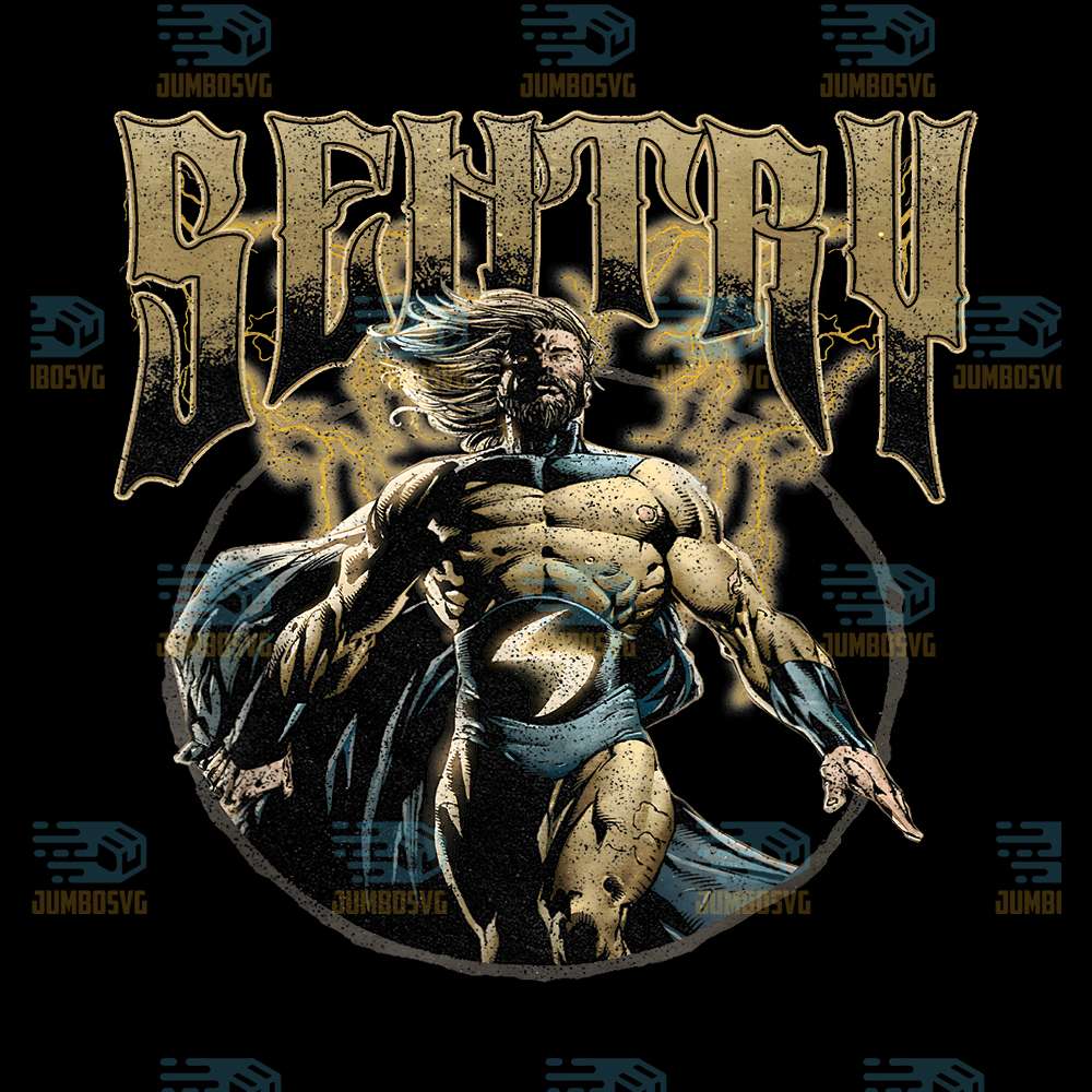 Marvel-Comics-Retro-Classic-Sentry-Distressed-Portrait-Png