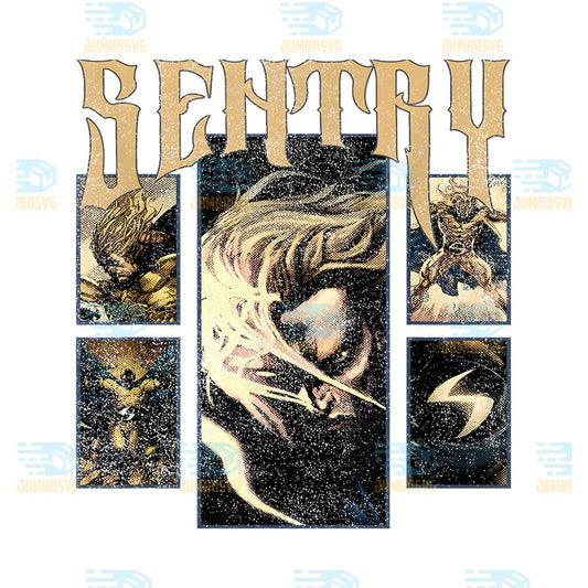 Marvel-Comics-Retro-Classic-Sentry-Multiple-Panel-Png
