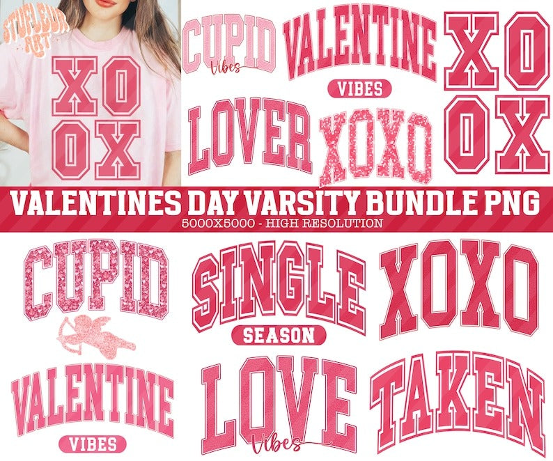 Mega Bundle, Retro Valentine Png Bundle, Groovy Valentine png, Varsity png, Love XOXO Png Valentine Teacher Png Valentine sublimation bundle