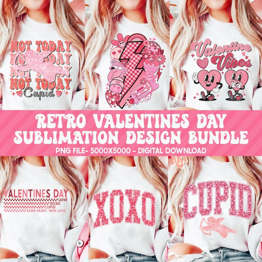 Mega Bundle, Retro Valentine Png Bundle, Groovy Valentine png, Varsity png, Love XOXO Png Valentine Teacher Png Valentine sublimation bundle