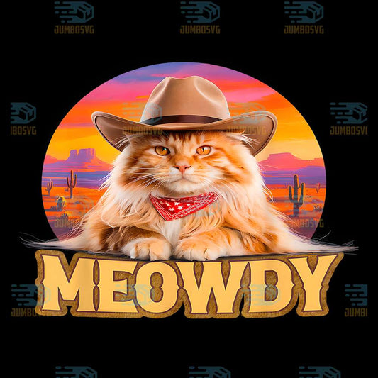 Meowdy-Sunny-Western-Country-Cowboy-Fluffy-Cat-Png