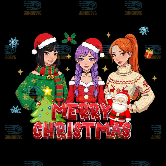 Merry-Christmas-Huntrix-Png