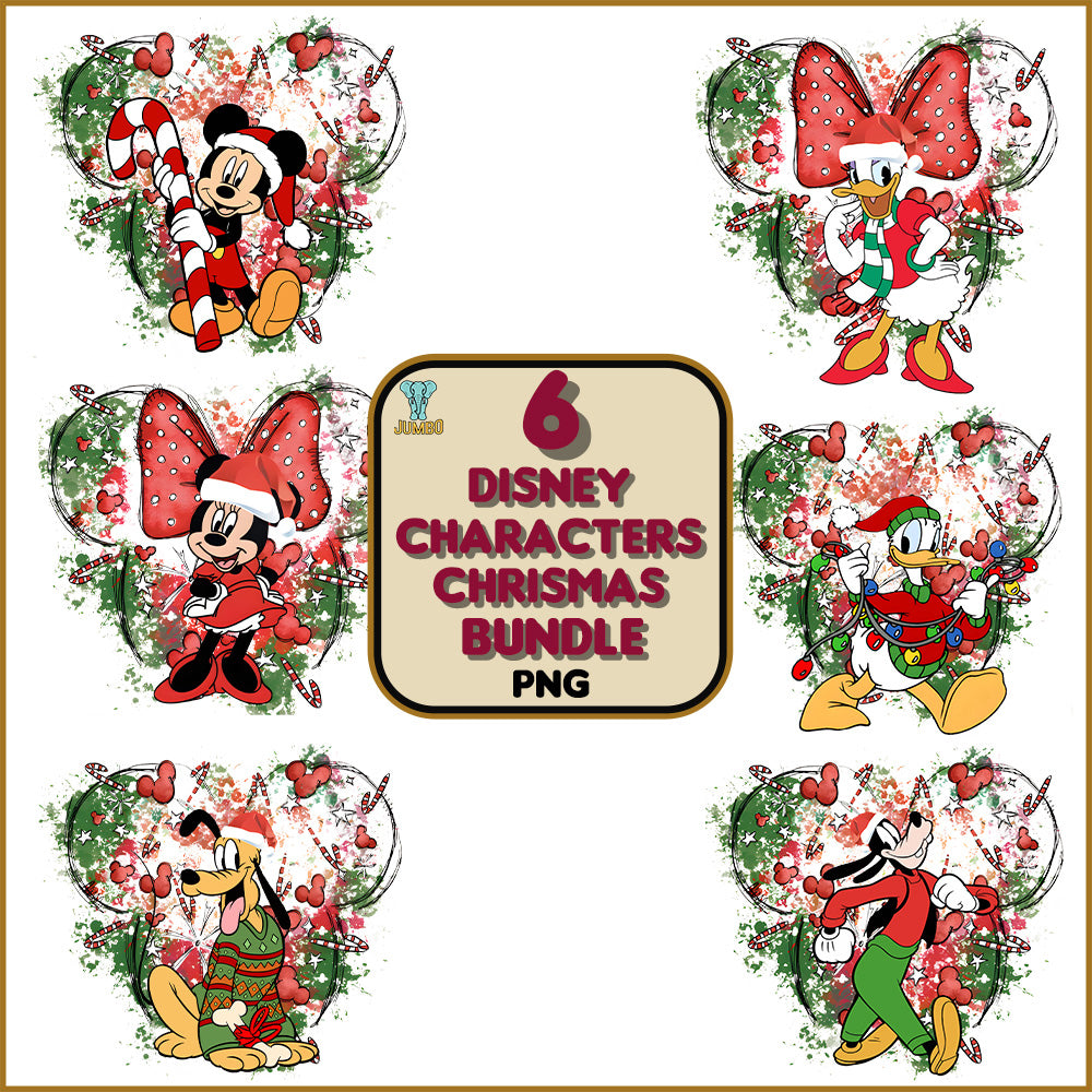 MerryChristmasDisneyCharactersBundlePng_1