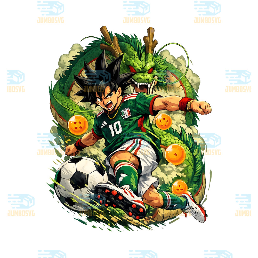 Mexico-Soccer-Goku-Png