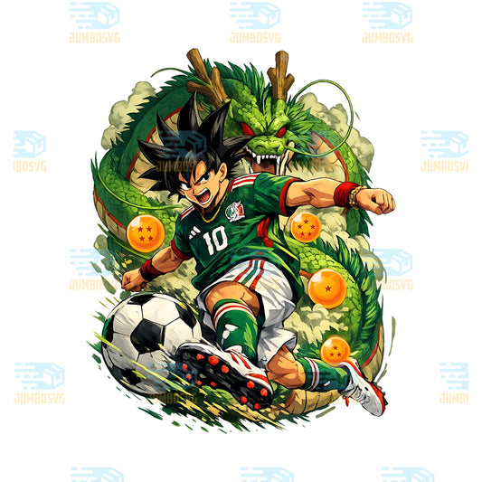 Mexico-Soccer-Goku-Png