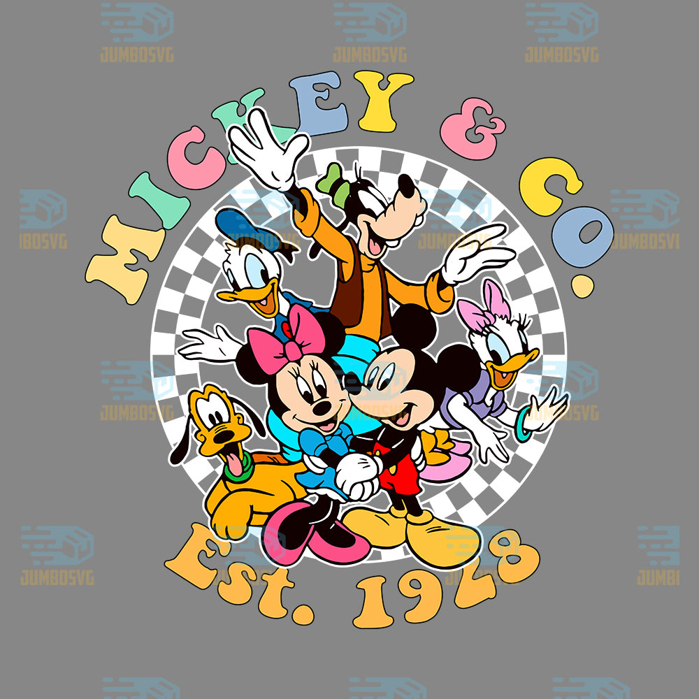 Mickey-And-Co-Est-1928-Character-Friends-Png