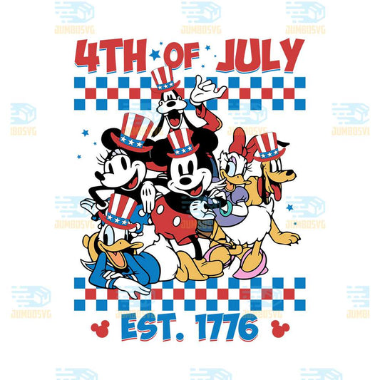 Mickey-And-Friends-4th-Of-July-Est-1776-Png