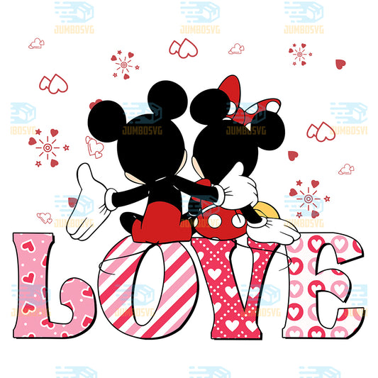 Mickey-And-Minnie-Love-Valentine-Png