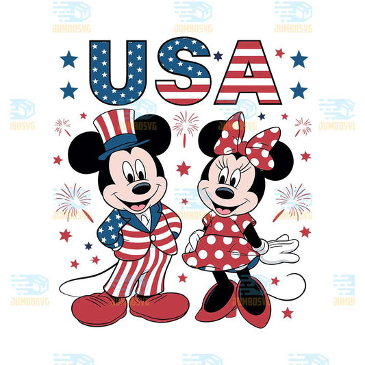 Mickey-And-Minnie-Usa-American-4th-Of-July-Svg