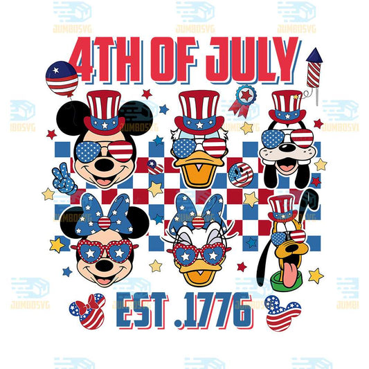 Mickey-Friends-Est-1776-America-4th-Of-July-Png