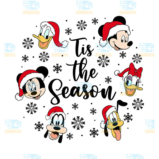 Mickey-Friends-Tis-The-Season-Christmas-Svg
