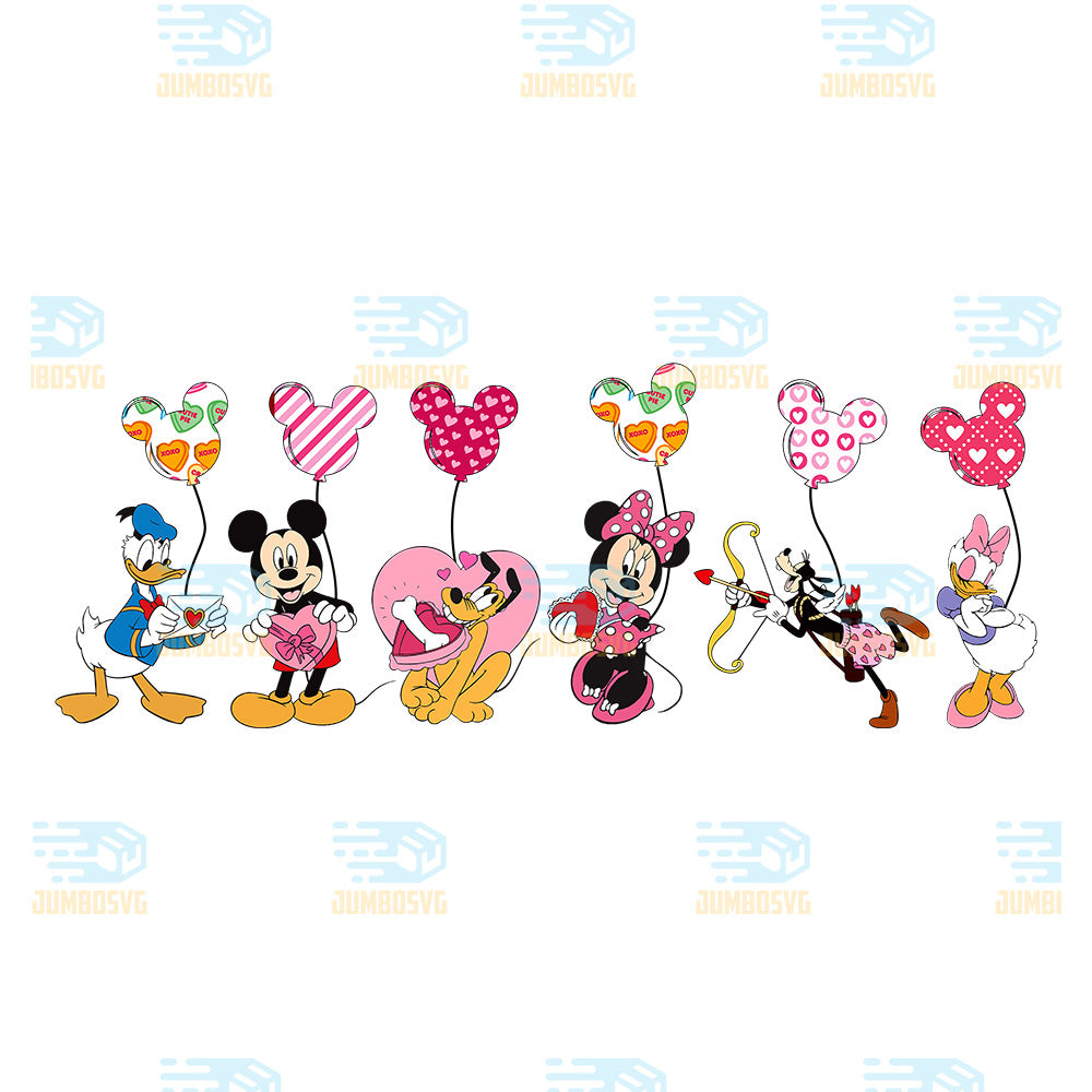 Mickey-Mouse-And-Disney-Friends-Valentine-s-Day-Png