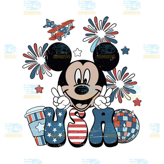 Mickey-USA-4th-Of-July-Png