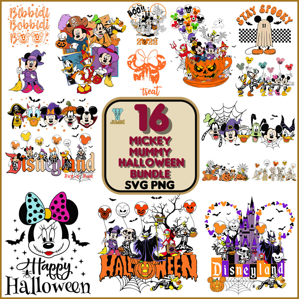 MickeyMummyHalloweenSvgBundle