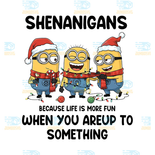 Minion-Christmas-Shenanigans-Because-Life-Is-More-Fun-When-You-Areup-To-Something-Png