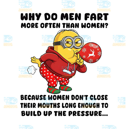 Minion-Christmas-Why-Do-Men-Fart-More-Often-Than-Women-Png