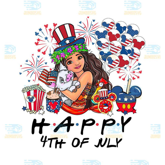 Moana-America-Happy-4th-Of-July-Png