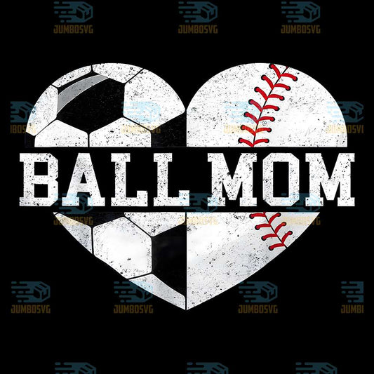 Mom-Of-Both-Heart-Soccer-Baseball-Sports-Png