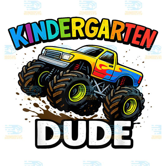 Monster-Truck-Kindergarten-Dude-Png