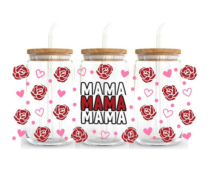 Mother's Day Bundle - 16oz Glass Can svg, Libbey Glass Can Wrap, svg Files for Cricut & Silhouette Cameo, Glassware svg