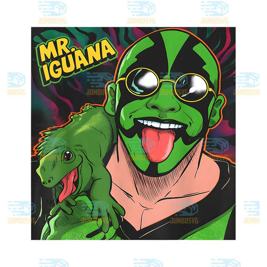 Mr-Iguana-Tongue-Out-Funny-Lizard-Wrestler-Cartoon-Png