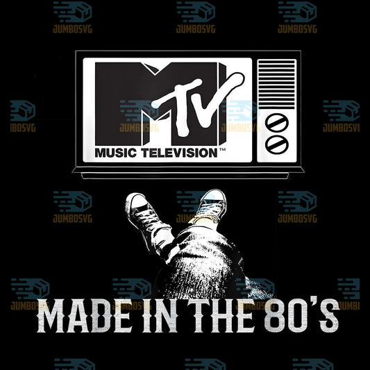 Mtv-Music-Television-Made-In-The-80-s-Png