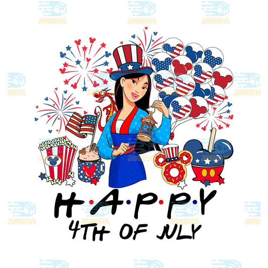 Mulan-America-Happy-4th-Of-July-Png