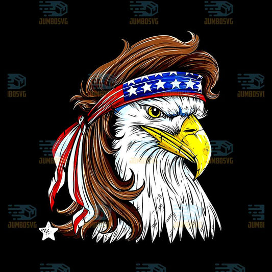 Mullet-America-4th-Of-July-Bald-Eagles-Merica-Usa-Flags-Png