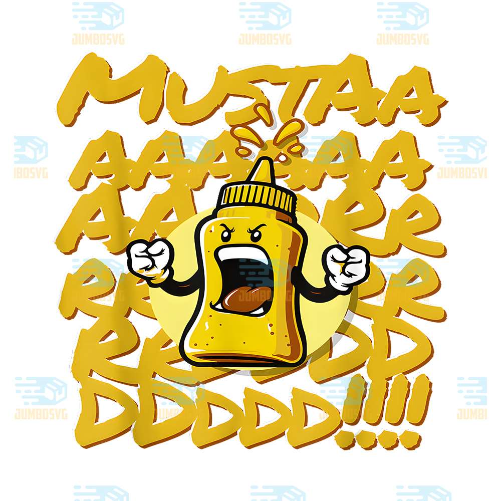 Mustard-Bottle-Scream-Svg