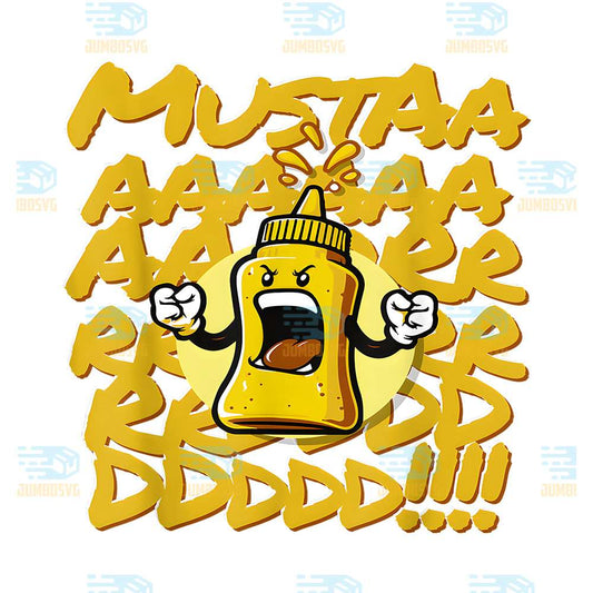 Mustard-Bottle-Scream-Svg