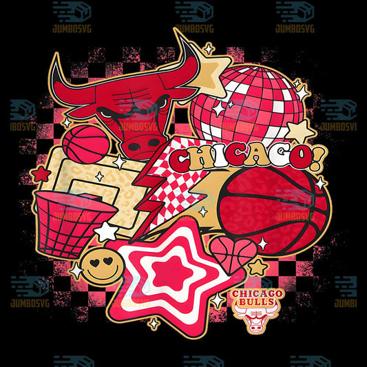NBA-Chicago-Bulls-Psychedelic-Basketball-Png