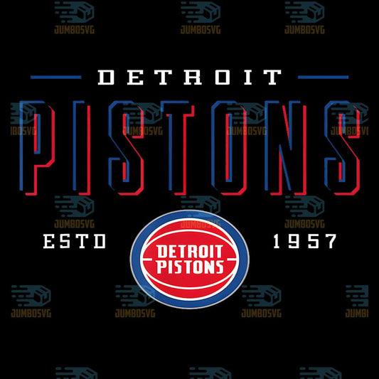 NBA-Detroit-Pistons-ESTD-1957-Png