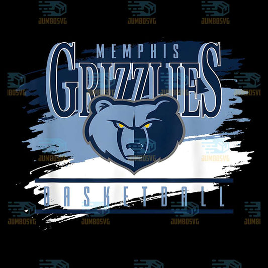 NBA-Memphis-Grizzlies-Basketball-Spilled-Paint-Png