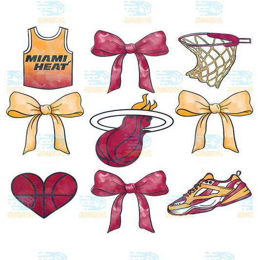 NBA-Miami-Heat-Bow-Grid-Png