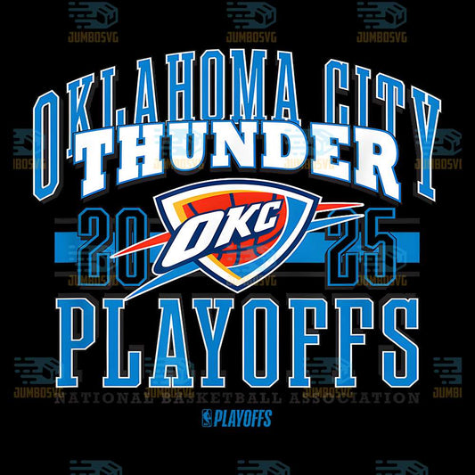 NBA-Oklahoma-City-Thunder-2025-Playoffs-Showtime-Png