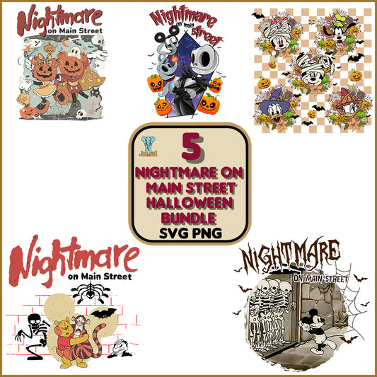 NightmareOnMainStreetHalloweenSvgBundle