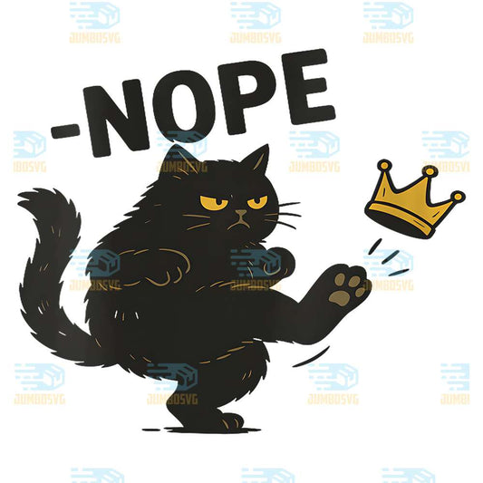 No-Kings-In-America-Black-Cat-Png