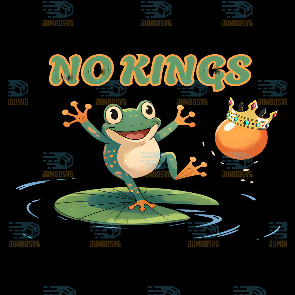No-Kings-Portland-Frog-Protest-Png