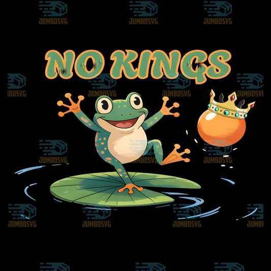 No-Kings-Portland-Frog-Protest-Png