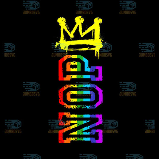 No-Kings-Protest-Sign-Vertical-LGBT-Pride-Png