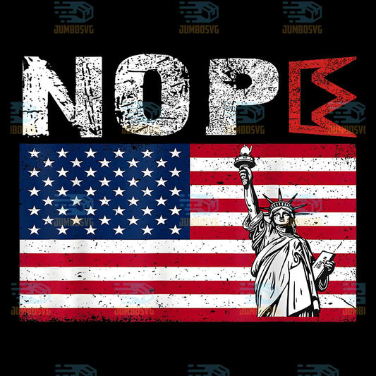 Nope-America-Flag-Png