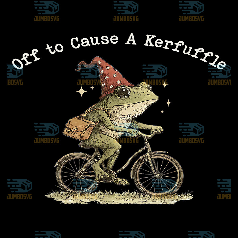 Off-To-Cause-A-Kerfuffle-Bicycle-Frog-Png