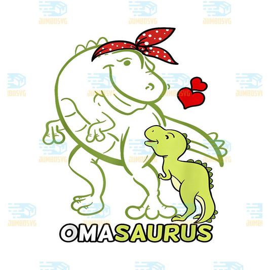 Omasaurus-Oma-Tyrannosaurus-Dinosaur-Baby-Mother-s-Day-Png